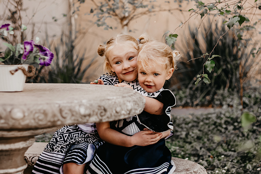 sisters in traditional african dresses
